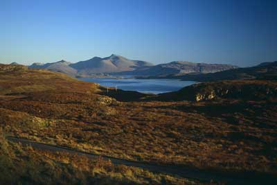 Ben More with
                            Ulva Ferry in the fore ground by Nic Davies