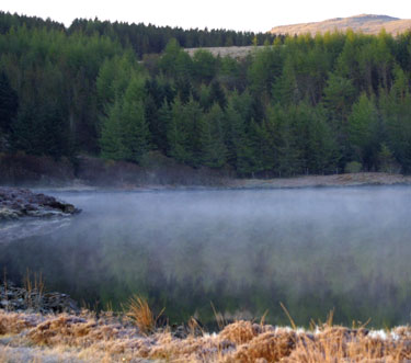 Early morning mist over Loch Frisa