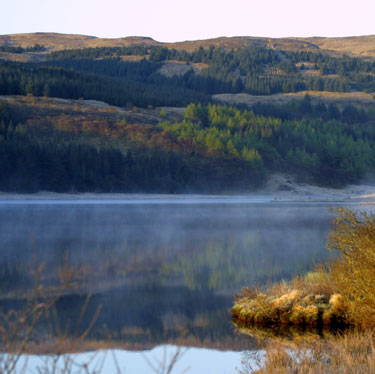 Early morning mist over Loch Frisa