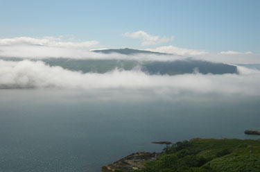 Gribbun rocks with low cloud